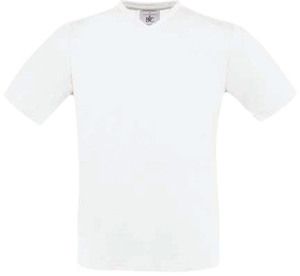 B&C CG153 - T-Shirt Gola V Exact V-Neck Branco