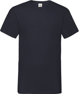 Fruit of the Loom SC22V - T-Shirt Homem Valueweight Gola V Preto