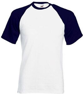 Fruit of the Loom SC61026 - T-Shirt Baseball Manga Curta