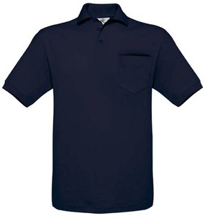 B&C CGSAFP - Polo Piqué Homem Safran Pocket