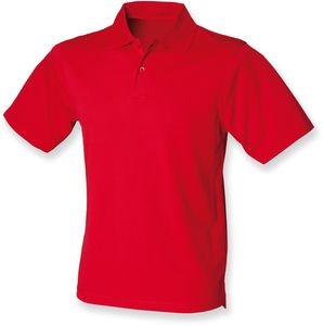 Henbury H475 - Camisa Polo Para Homem - Coolplus® Classic Red