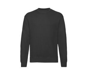 Fruit of the Loom SC163 - Sweatshirt Homem Manga Reta Preto