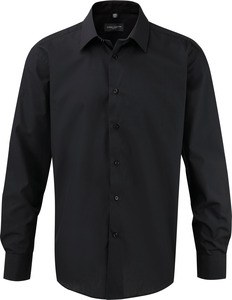 Russell Collection RU956M - Camisa Homem R956M Manga Comprida Não Passar Preto