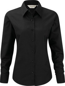 Russell Collection RU932F - Camisa Mulher R932F Oxford Clássica M. Comprida Preto