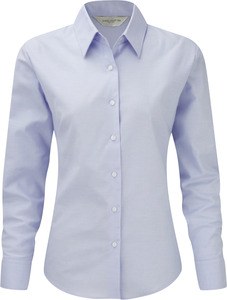 Russell Collection RU932F - Camisa Mulher R932F Oxford Clássica M. Comprida Oxford Blue
