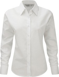 Russell Collection RU932F - Camisa Mulher R932F Oxford Clássica M. Comprida Branco