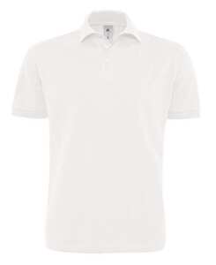 B&C BA305 - Polo Piqué Homem Heavymill White