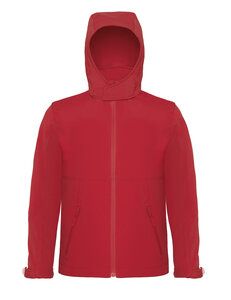 B&C BA630 - Casaco Homem Hooded Softshell Men Vermelho