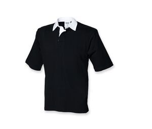 Front Row FR03M - Short sleeve rugby shirt Preto