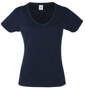 Fruit of the Loom SS047 - T-Shirt Mulher Valueweight Gola V Deep Navy