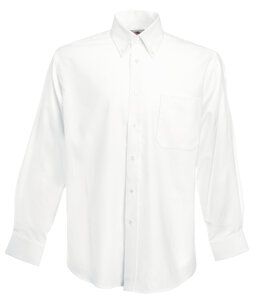 Fruit of the Loom SS114 - Camisa Homem Oxford Manga Comprida