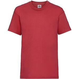 Fruit of the Loom SS031 - T-Shirt Criança Valueweight Menino Vermelho