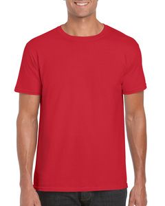 Gildan GD001 - T-Shirt Homem 64000 Softstyle Vermelho