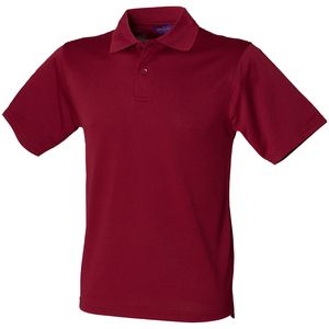 Henbury HB475 - Coolplus® polo Borgonha