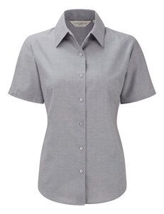 Russell J933F - Womens short sleeve Oxford shirt