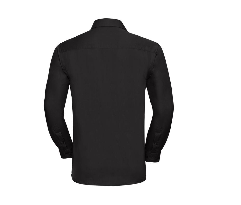 Russell J936M - Camisa de algodão e poplina de manga comprida - easycare