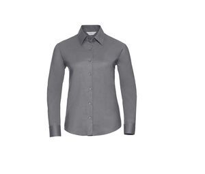 Russell Collection R-932F-0 - Camisa Mulher R932F Oxford Clássica M. Comprida