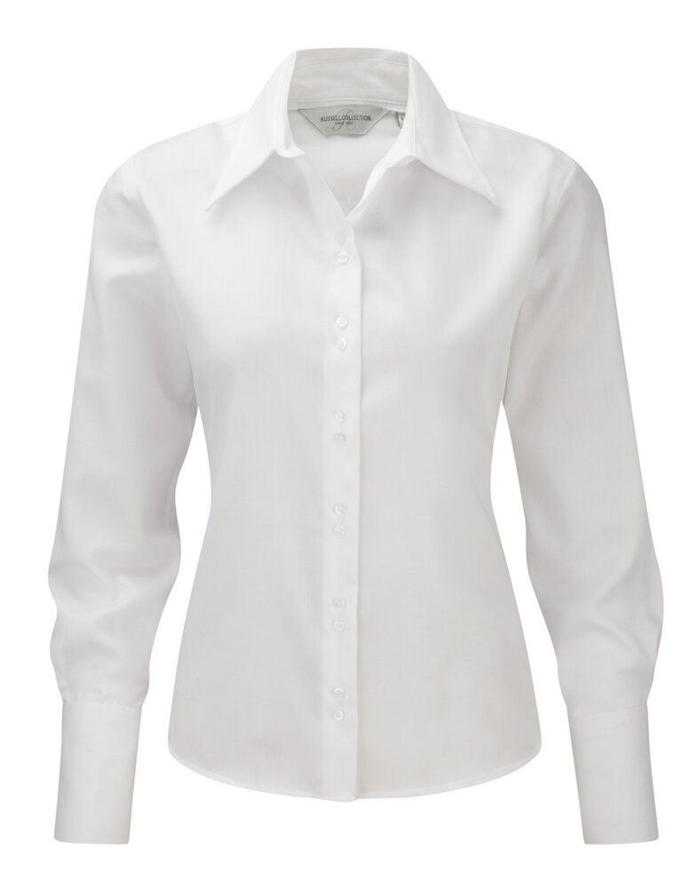 Russell Collection R-956F-0 - Camisa Mulher R956F Manga Comprida Não Passar