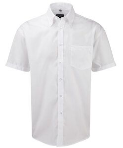 Russell Collection R-957M-0 - Camisa Homem R957M Manga Curta Não Passar Branco