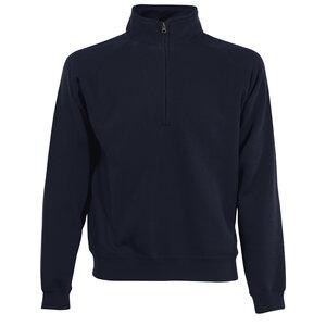 Fruit of the Loom 62-032-0 - Sweatshirt Homem Com Gola Alta e Meio Zíper