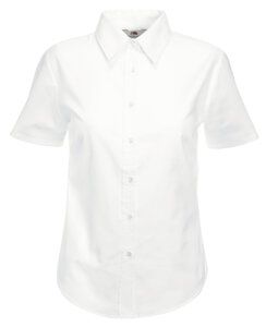 Fruit of the Loom 65-000-0 - Camisa Mulher Oxford Manga Curta