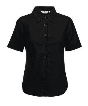 Fruit of the Loom 65-000-0 - Camisa Mulher Oxford Manga Curta