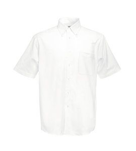 Fruit of the Loom 65-112-0 - Camisa Homem Oxford Manga Curta Branco