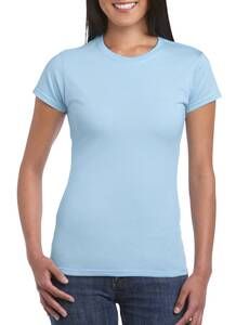 Gildan 64000L - T-Shirt Mulher Azul claro