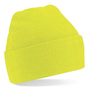 Beechfield B45 - Gorro - Original Cuffed Fluorescent Yellow