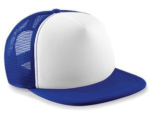 Beechfield B645b - Junior Vintage Snapback Trucker Bright Royal/White