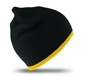 Result RC046 - Chapéu de forma de moda reversível Black/ Yellow