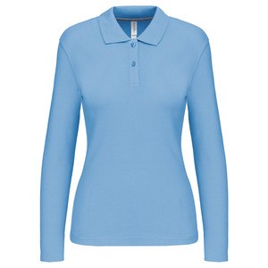 Kariban K244 - POLO DE SENHORA MANGA COMPRIDA Azul céu