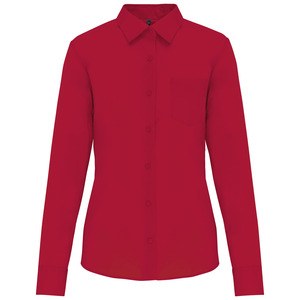 Kariban K549 - JESSICA - CAMISA DE SENHORA DE MANGA COMPRIDA TRATAMENTO FÁCIL Classic Red