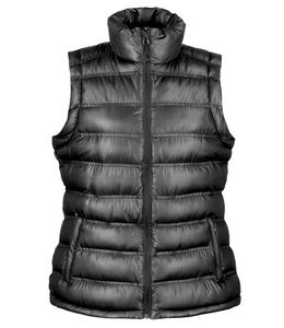 Result R193F - Bodywarmer acolchoado Ice Bird Feminino Preto