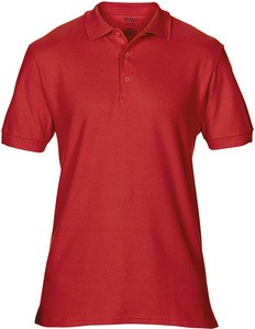 Gildan GI85800 - Camisa esportiva dupla adulta de algodão premium Vermelho