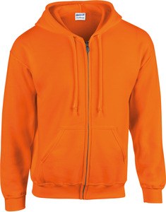 Gildan GI18600 - Sweatshirt 18600 Heavy Blend Com Capuz e Zíper Segurança Orange