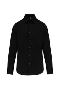 Kariban K522 - CAMISA MANGA COMPRIDA SUPREME - NÃO PRECISA PASSAR A FERRO Black/Black