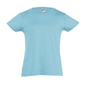 SOL'S 11981 - Cherry T Shirt De Gola Redonda Para Menina Azul atol
