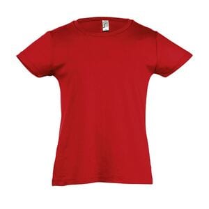 SOL'S 11981 - Cherry T Shirt De Gola Redonda Para Menina Vermelho