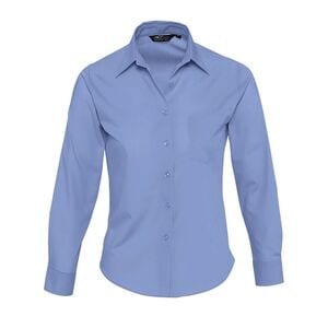 SOL'S 16060 - Executive Camisa Popelina De Manga Comprida Para Senhora Azul medio
