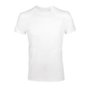 SOL'S 00580 - Imperial FIT T Shirt Justa De Gola Redonda Para Homem Branco