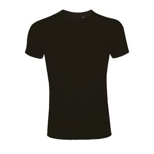 SOL'S 00580 - Imperial FIT T Shirt Justa De Gola Redonda Para Homem Preto profundo