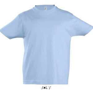 SOL'S 11770 - Imperial KIDS T Shirt Com Gola Redonda Para Criança Azul céu