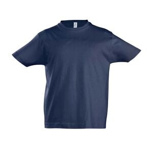 SOL'S 11770 - Imperial KIDS T Shirt Com Gola Redonda Para Criança Azul profundo