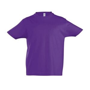 SOL'S 11770 - Imperial KIDS T Shirt Com Gola Redonda Para Criança Roxo escuro