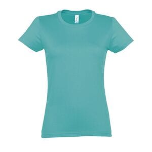 SOL'S 11502 - Imperial WOMEN T Shirt De Gola Redonda Para Senhora Azul Caraíbas