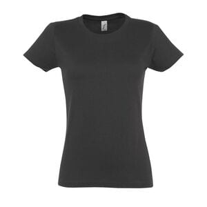 SOL'S 11502 - Imperial WOMEN T Shirt De Gola Redonda Para Senhora Cinzento escuro