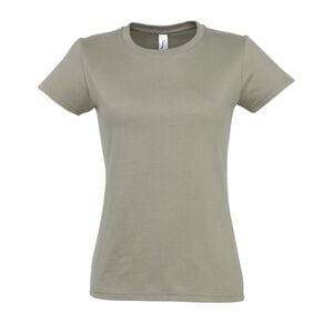 SOL'S 11502 - Imperial WOMEN T Shirt De Gola Redonda Para Senhora Kaki