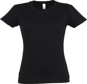 SOL'S 11502 - Imperial WOMEN T Shirt De Gola Redonda Para Senhora Preto profundo