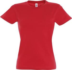 SOL'S 11502 - Imperial WOMEN T Shirt De Gola Redonda Para Senhora Vermelho